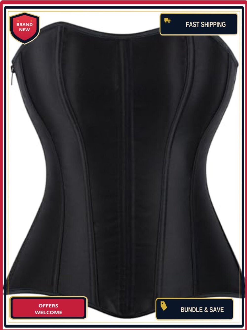 Vintage Corset Top Women Lace Up Bustier Renaissance Shapewear